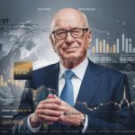 Rupert Murdoch speaking at a global finance conference.